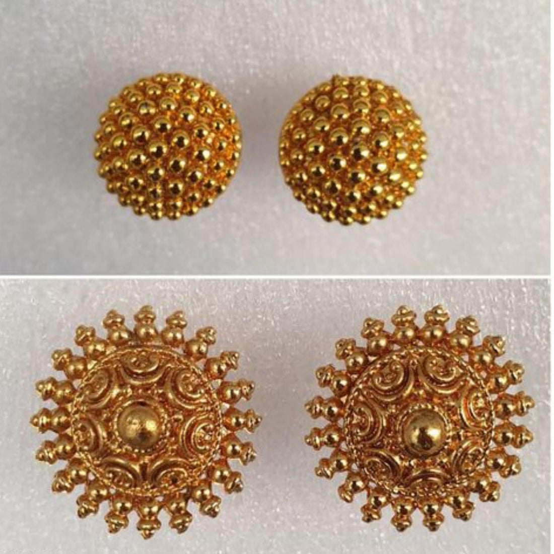 Trendy Gold Plated Earrings (Combo)