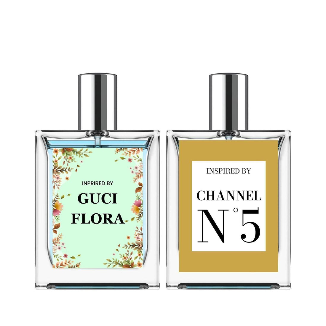 Inspired By Guci Flora & Channel N5 Eau De Parfume 100ml Pack of 2